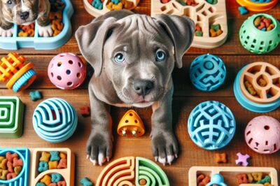 Best Pitbull Puppy Food Puzzles for Mental Stimulation & Slow Feeding